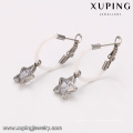 93750 design simple acier inoxydable bijoux charme étoile en forme de clip sur les boucles d&#39;oreilles